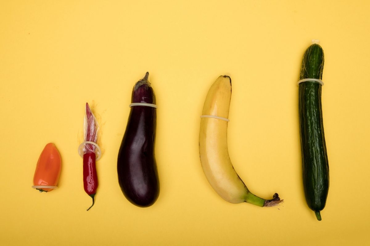 Prezervative pe fructe și legume de diferite mărimi